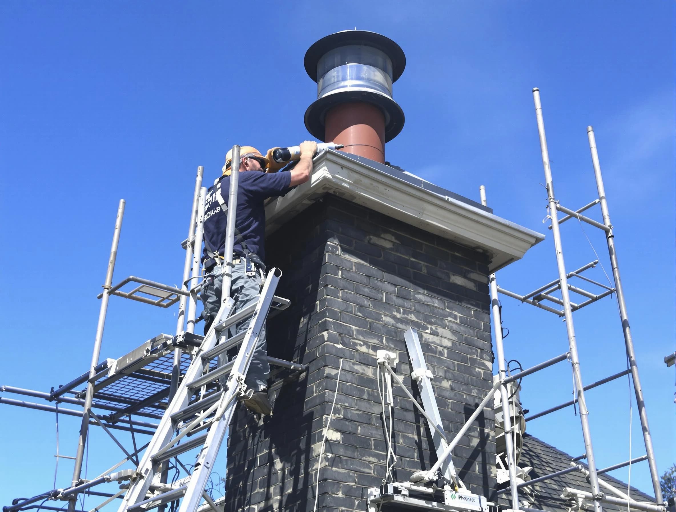 Sturdy chimney crown finished by Roy Chimney Sweep in Roy, UT