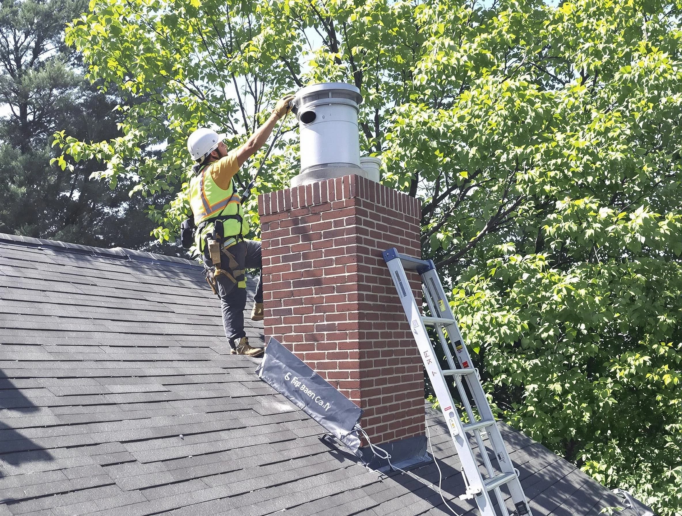 Chimney liner inspection by Roy Chimney Sweep in Roy, UT