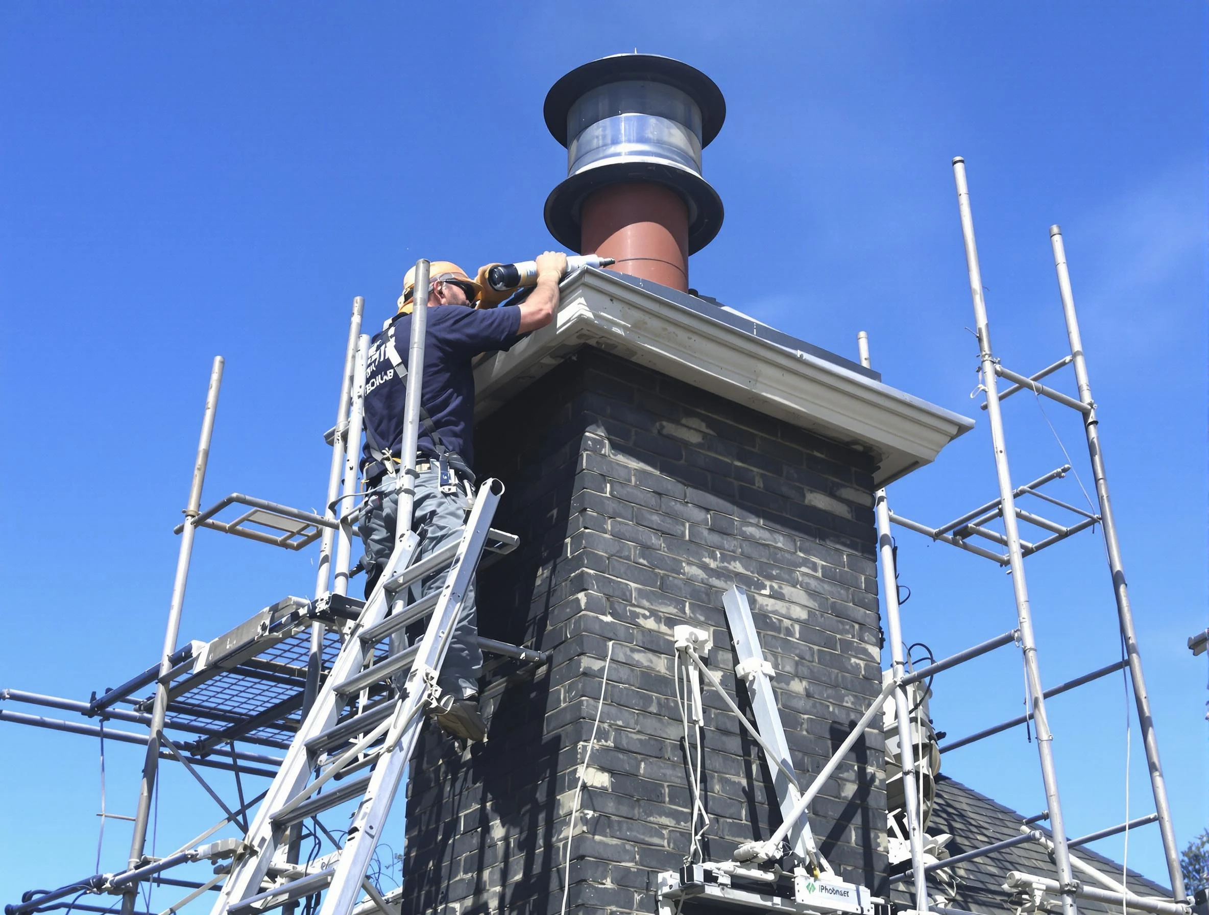 Sturdy chimney crown finished by Roy Chimney Sweep in Roy, UT