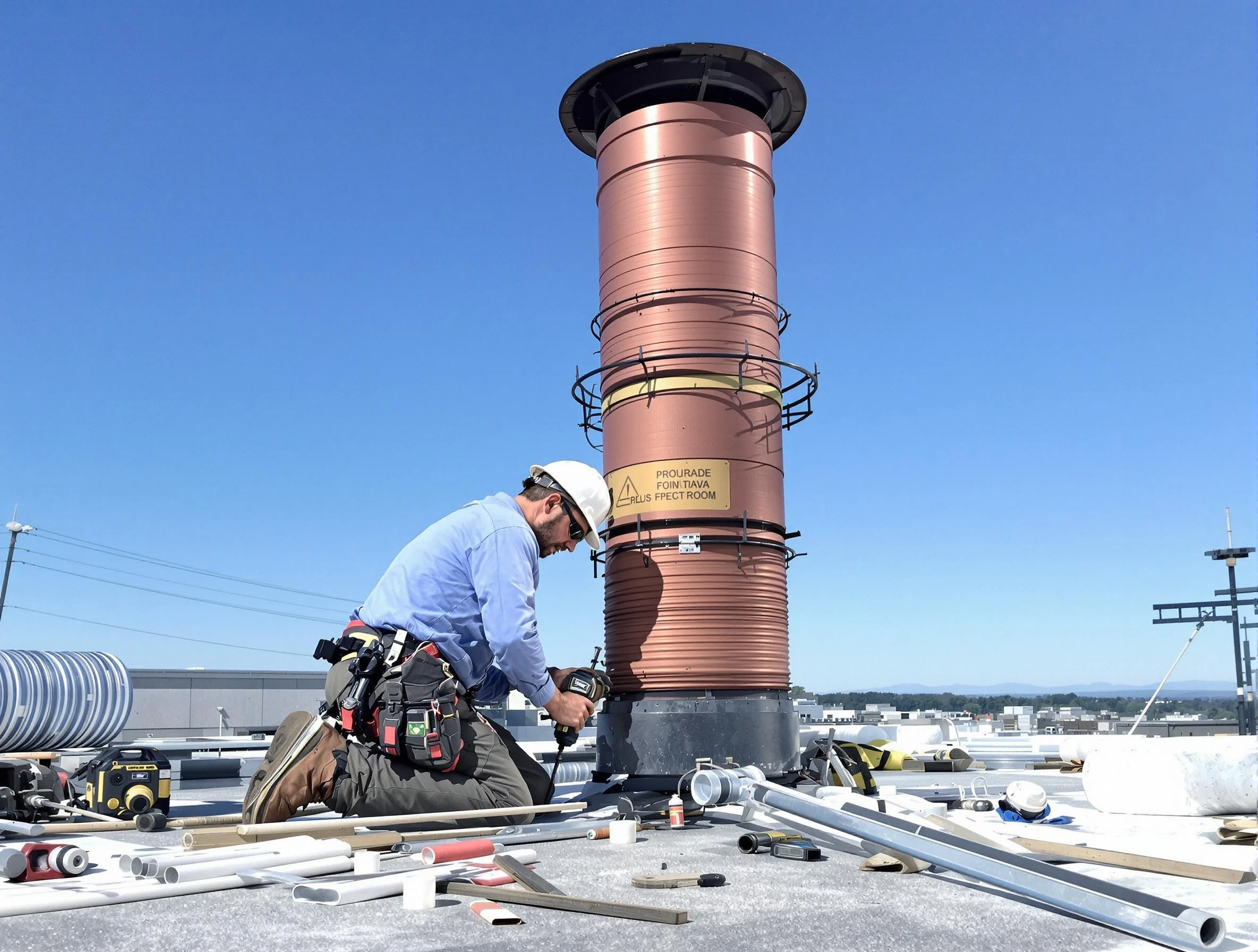 Installed chimney liner by Roy Chimney Sweep in Roy, UT