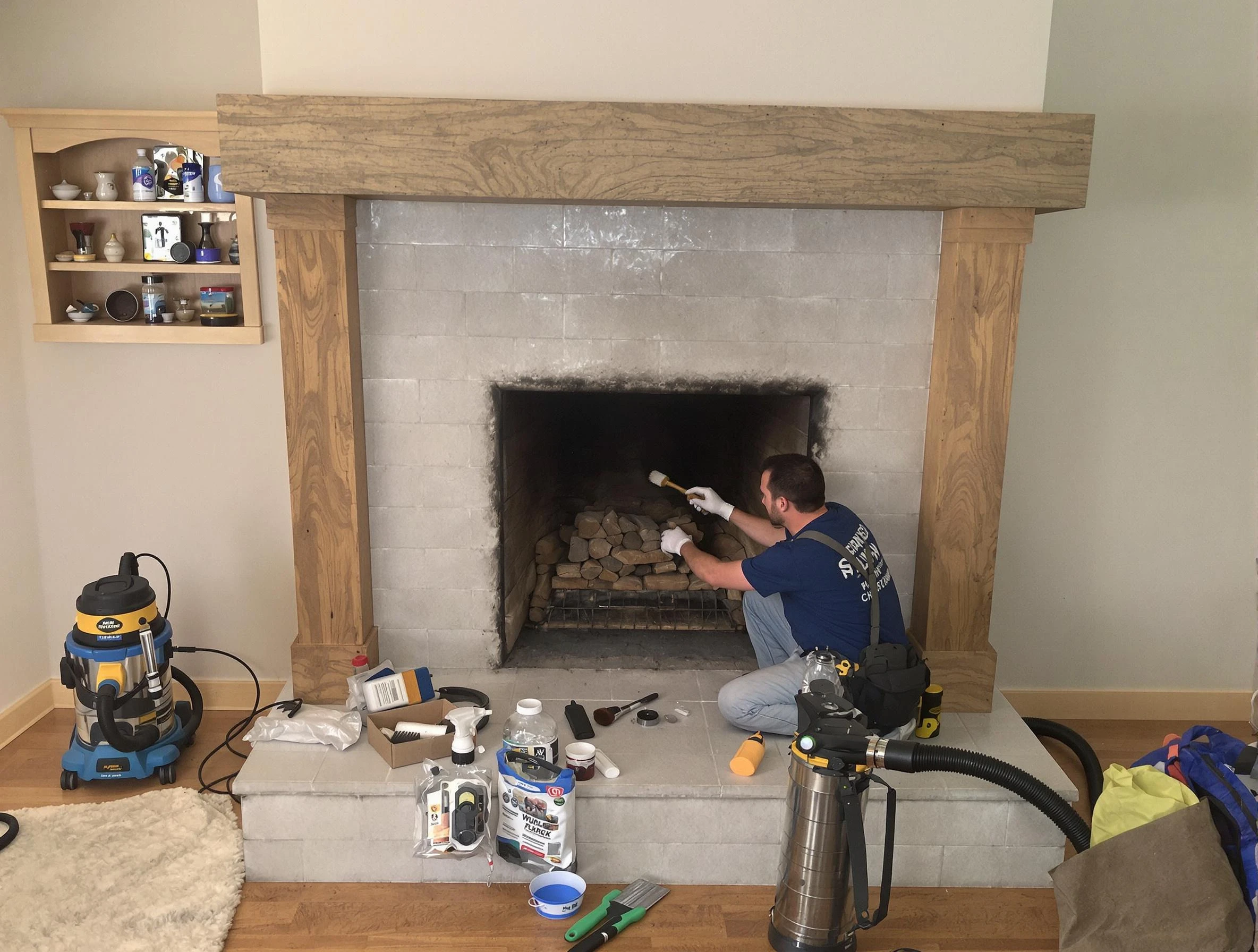 Detailed creosote removal process by Roy Chimney Sweep in Roy, UT