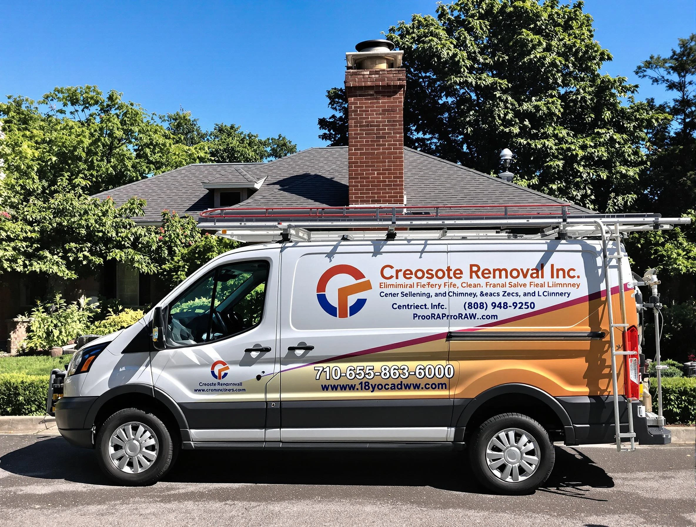 Roy Chimney Sweep technician removing creosote safely in Roy, UT